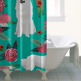 thumbnail image 4 of Great Pyrenees Dog and Pioneer Flower Shower Curtain 36"x72" ,Bathroom Decorative Shower Curtains Set with 12 Hooks,Modern Waterproof Washable Shower Curtain, 4 of 6