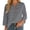 Grey, variant on Fgnfyis Womens T Shirts Lace Loose Fit Casual Solid Color Three Quarter Sleeve Blouse Top Everyday Comfort Style Womens Tops Red XL
