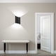 thumbnail image 2 of Aplique de pared LED de 10 W, moderno, resistente al agua, de aluminio, para interiores y exteriores, color negro, 6000 K, 2 of 5