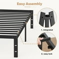 thumbnail image 5 of TwinXL Size Platform , 14 Inch Heavy Duty Metal Bed Frame with Under Bed Storage Space, 5 of 6