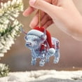 thumbnail image 3 of Hogar y jardín, Adornos colgantes, Llavero con colgante de acrílico colorido con forma de animal de cristal de diamante para decoración de interiores de coche, Letrero colgante, 3 of 4