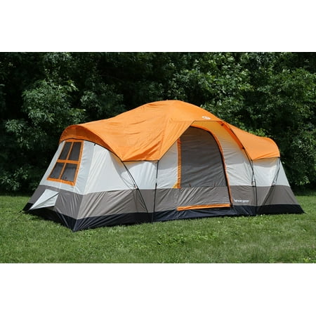 Tahoe Gear Olympia 10-Person 3-Season Tent, Orange/Ivory | TGT-OLYMPIA-10-B