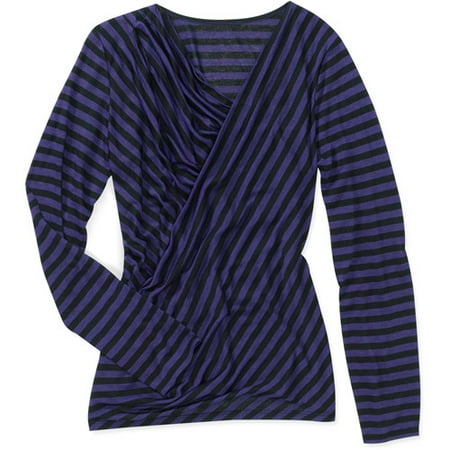 Miss Tina Women's Draped Front Knit Top