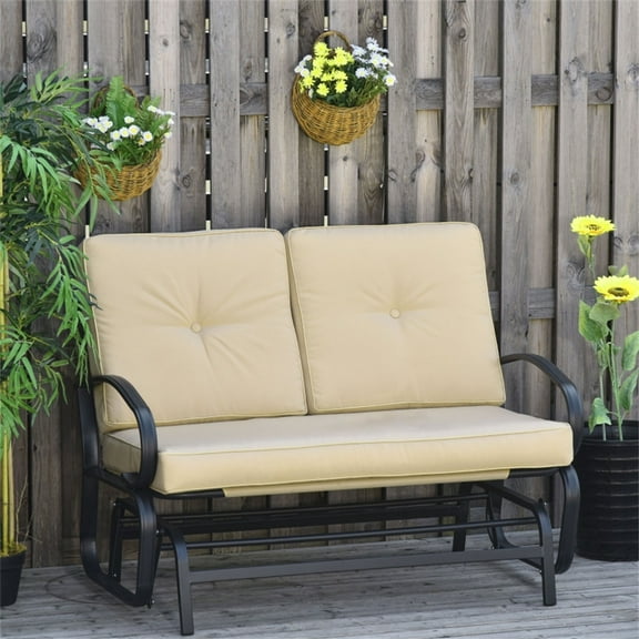 Outdoor garden sofa set - Woven combination sofa with soft cushions - Suitable for use on patios, backyards and pool sides