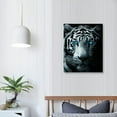thumbnail image 4 of COMIO  Black and White Canvas Wall Art Blue Eye Tiger Pictures Print Jungle Wild Animal Portrait Painting Stretched and Framed Artwork for Home Decoration, 4 of 5