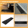 thumbnail image 3 of Miangastore 2PCS Curb Ramp for Driveway Heavy Duty Threshold Ramp Car Driveway Curb Ramps Threshold Ramp for Cars Motorcycles Bikes and Wheelchairs, 3 of 9