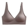 thumbnail image 1 of Sujetador deportivo sin marcas para dormir para mujer - Nailon, cómodo/transpirable, color liso, tirantes ajustables, lavado a mano, S/M/L/XL, 1 of 3