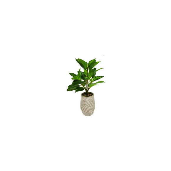 Plante mince de Lerman Decor en pot en zigzag