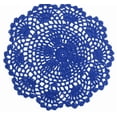 thumbnail image 5 of Table Coasters Round Placemats,Mini Small 7.5 Inch Coasters,Thin Handmade Crochet Round Cotton Lace Table Placemats Doilies Coasters Lace Fabric Coasters for Table, Decorative Coasters(Blue), 5 of 5