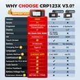 thumbnail image 6 of OBD2 Scanner LAUNCH CRP123X V3.0, Supports FCA SGW, Multi-System Automotive Diagnostic Tool, Battery Test, Auto VIN Recognition, 6 of 10