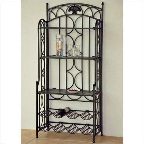 International Caravan Chelsea Indoor/Outdoor Wrought Iron Wine Rack