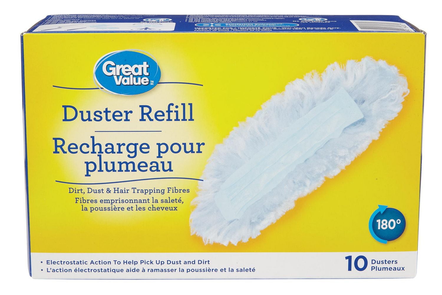 Great Value Duster Refill 180°, 10 disposable dusters