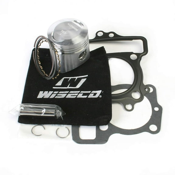 Wiseco PK1225 48.00 mm 9.7:1 Compression Motorcycle Piston Kit with Top-End Gasket Kit, Pink