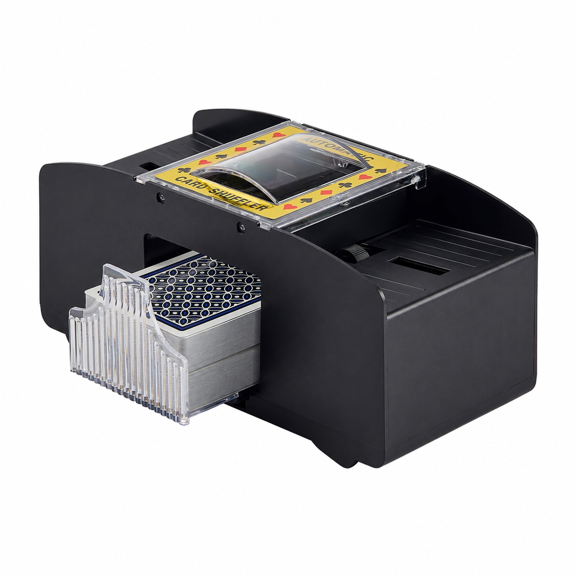 Automatic Card Shuffler 2 Deck,Battery-Operated Electric Poker Shuffler, For Home Card Game, Travel, 4 Batteries Included, Age Group 18+
