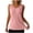 Pink, variant on AKOEE Women's Tank Tops Plus Size Ribbed Knit V Neck Basic Tee Undershirt Soft Sleeveless Base Layer (3XL, Gray)