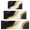 Black White Gold, variant on White Gold Leaf Marble Pattern Kitchen Rugs Sets Of 3,Kitchen Runner Rugs Non Skid Washable,Decorative Kitchen Floor Mats for Kitchen,Sink,Laundry,17"x30" 17"x47" 17"x59"