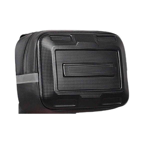 Hard- Electric Bike Helmet Storage Bag, E-Bike Rear Seat Hanging Luggage Box, Rear Trunk Storage Bag