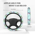 thumbnail image 3 of Uemuo Dragonfly Floral Printed Car Elastic Steering Wheel Cover - Universal Car Accessory for Diverse Cars Anti-Slip, and Comfortable- 15", 3 of 8