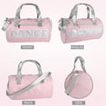 thumbnail image 2 of Madison & Dakota Girls Dance Duffle Bag for Ballet, Dance, Dancewear, Clothing, Dresses, Skirts, Tutus, Tights, Stockings, Shoes and Accessories in Pink and Silver with Glitter Straps, 2 of 5