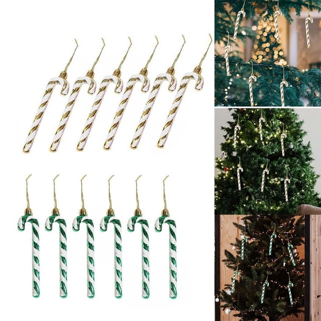 Adornos Colgantes de Bastón de Navidad perfecl Estilo D bastón de caramelo