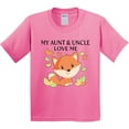 thumbnail image 3 of Inktastic My Aunt and Uncle Love Me Little Fox Youth T-Shirt, 3 of 5