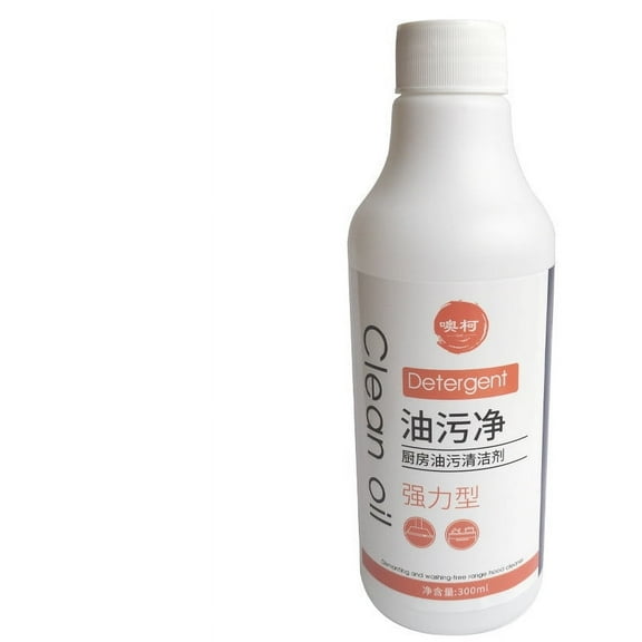 High-Efficiency Kitchen Degreaser Cleaner Non-Toxic Formula Cleaning Agent for Range Hood Stove Kitchen Wall 10Oz Cleaning Agent Multifunctional Oil Stain Remover