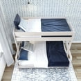 thumbnail image 4 of Plank+Beam Solid Wood Farmhouse Twin over Full Bunk Bed, White Wash, 4 of 6