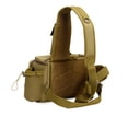 thumbnail image 4 of Naiovety Bolsa de camping espaciosa para aventuras de montañismo, bolso bandolera grande, mochila para hombre, bolsa de pesca carpas marrón, 4 of 6