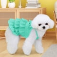 thumbnail image 3 of HQREA 2 Pieces Dog Dress for Small Dogs Girl Sleeveless Vest Skirt Cute Bow Cake Dress Pet Shirt Outfits for Puppy Cats, 3 of 5
