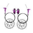thumbnail image 3 of DYNWAVECA Mountain Bike Hydraulic Disc Brake Set,Disc Brakes Caliper with Levers Repair Riding Garage Bicycles Maintenance Line Pulling Violet, 3 of 9