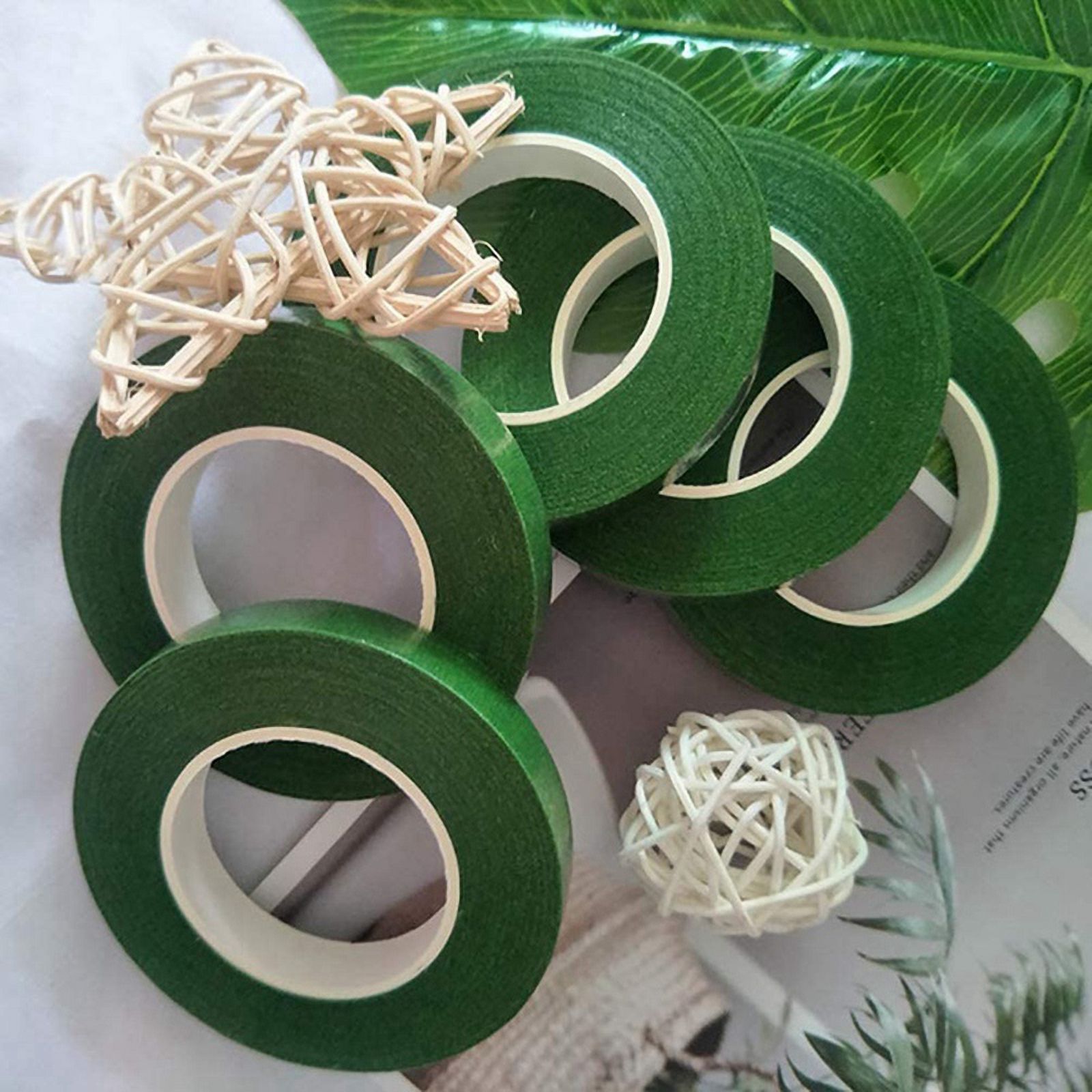 48 Rolls Floral Tape Florist Paper Stem Wrap Tape for Bouquet Stem Wrapping Floral Arrangement(1/2 Inch x 30 Yards)