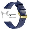 thumbnail image 1 of Correa de reloj de cuero genuino de grano superior, correas de reloj de liberación rápida de 18mm/20mm/22mm, se adapta a Samsung Galaxy Watch, Garmin Huawei Watch, 1 of 4