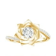 thumbnail image 4 of Certified Lab Grown Diamond Lotus Flower Engagement Ring - EF-VS Quality, 10K Yellow Gold, US 10.00, 4 of 8