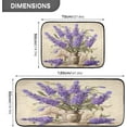 thumbnail image 3 of Lavender Anti Fatigue Mats for Kitchen Floor,Set of 2 Non Skid Washable Waterproof Anti Kitchen Floor Mats for Kitchen Office Laundry Room Bathroom (19"x27"+19"x47") Home Decor, 3 of 7
