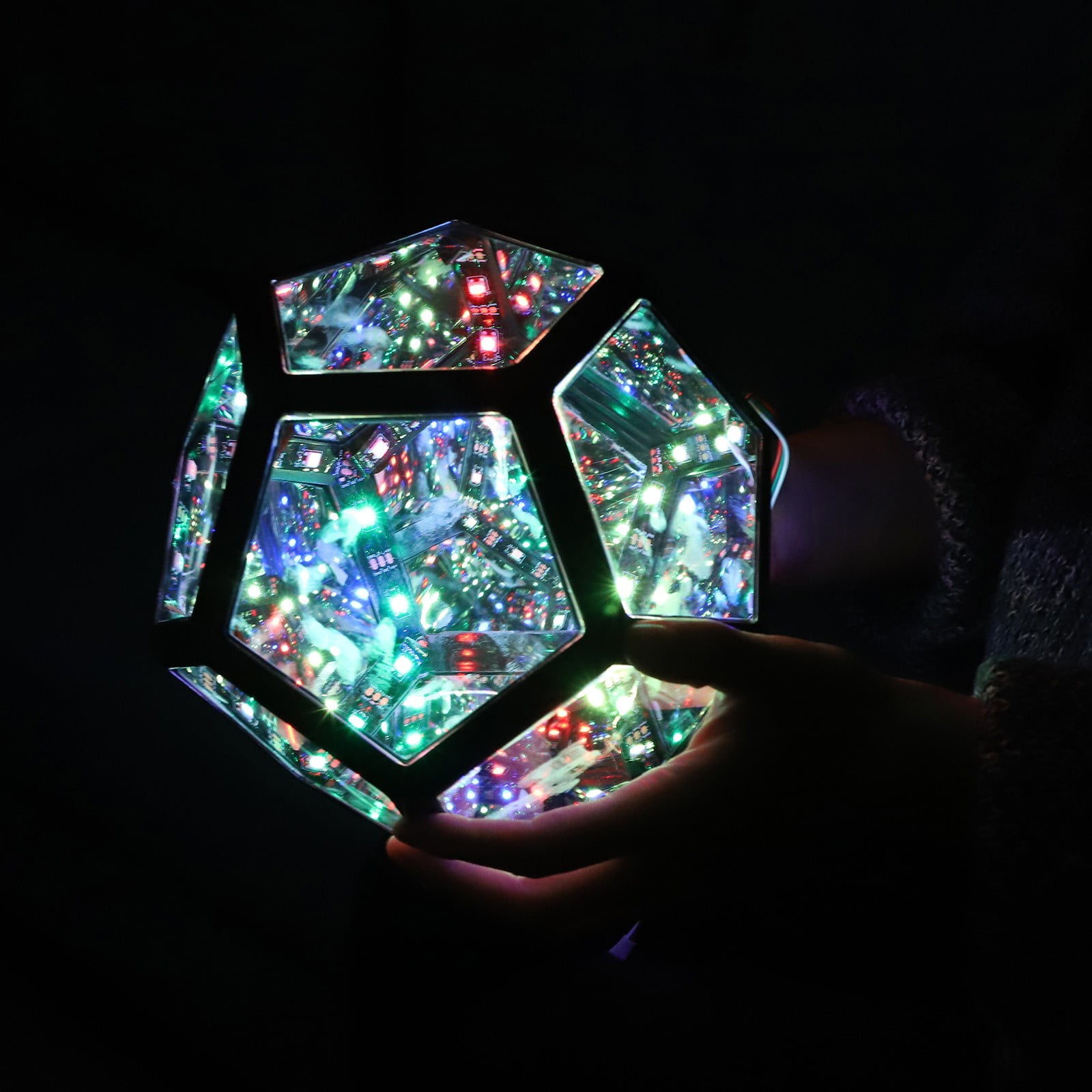 Infinite Dodecahedron Color Art Light USB Charging Lamp Home Desktop Decoration