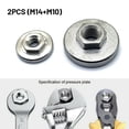 thumbnail image 1 of Lefu 2Pcs M10M14 Filetage de Remplacement Angle Meuleuse Bride Écrou Ensemble Outils pour Outil Électrique, 1 of 9