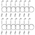 thumbnail image 1 of Mocking Bird Sturdy Picture Rail Hanging System, 66 lb (30 kg) Max Load Capacity, Adjustable Wire Hooks Kit, 3ft (1 m) Length Cable with Loop, Frames Display kit (14 Pack), Silver, WJPJ-0003-T14, 1 of 1
