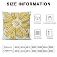 thumbnail image 5 of YINGXI  Hello Summer Sun Decorative Throw Pillow Covers, You are My Sunshine Daisy Flower Yellow Cushion Case Decor, Here Comes The Sun Seasonal Home Decoration for Sofa Couch 24x24in, 5 of 5