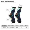 thumbnail image 4 of Goofa Cosmic Cat In Window Printed Men's Crew Socks, Soft Durable Breathable Moisture-Wicking with Odor Control Cotton socks, 4 of 9