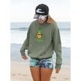 thumbnail image 2 of Buon Ferragosto Cool Ananas Hoodie Women -Image by Shutterstock, Female Medium, 2 of 4