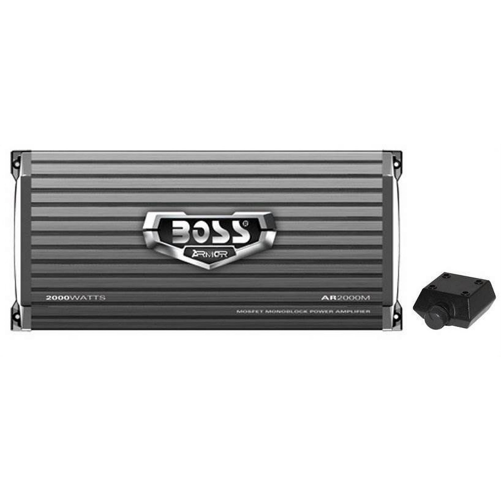 Boss Audio AR2000M 2000W MONO A/B Car Amplifier Remote & 8