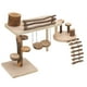 thumbnail image 3 of Escalera de madera de manzana para hámster, parque infantil de madera duradero y seguro para mascota pequeña de hámster, 3 of 5
