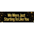 thumbnail image 4 of Black Background Banner with Golden Balloons Stars and Ribbons We Just Starting to Like You Party Decorations Backdrop for Celebrations Events Gatherings Parties, 4 of 4