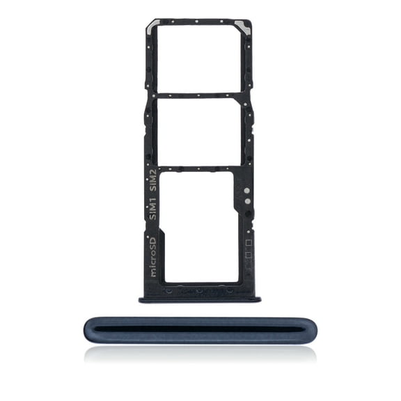 Replacement Dual Sim Card Tray Compatible For Samsung Galaxy A30S (A307 / 2019) (Black)