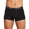 thumbnail image 2 of Men’s Calvin Klein 3-Pack Microfiber Stretch Low-Rise Trunks Color: Black Convoy Red Gala Size: M, 2 of 3