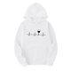 thumbnail image 1 of Sudadera con cremallera Gibobby para Mujer con Estampado de Electrograma Casual Manga Larga Blanco M, 1 of 2