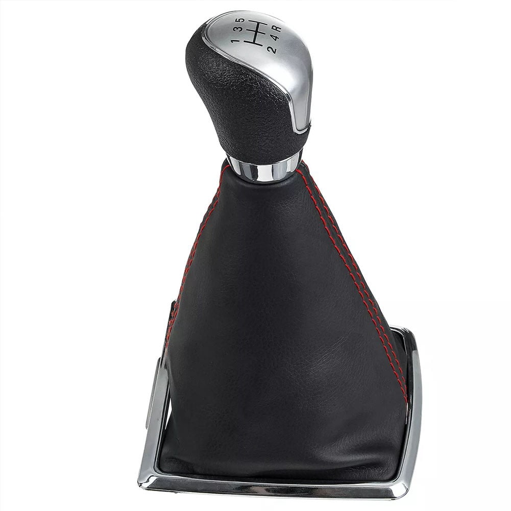 5 Speed MT Gear Shift Knob w/ Dust Boot Cover For Ford Focus 05-07 Silver new