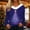 Purple1, variant on Women's Christmas Sweater, Faux Fur & V-Neck Pullover, Festive Holiday Print Long Sleeve Tops 2025