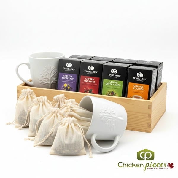 Four O'Clock Tea Gift Set | Loose Leaf Tea Sampler with Mugs
