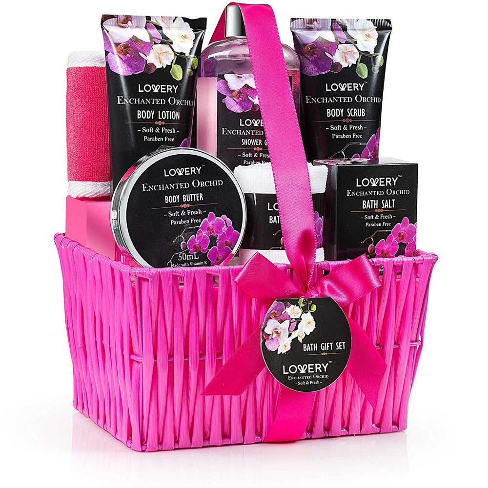 Gift Baskets for Women, Lovery Spa Gift Set for Her, 1 Bath & Body